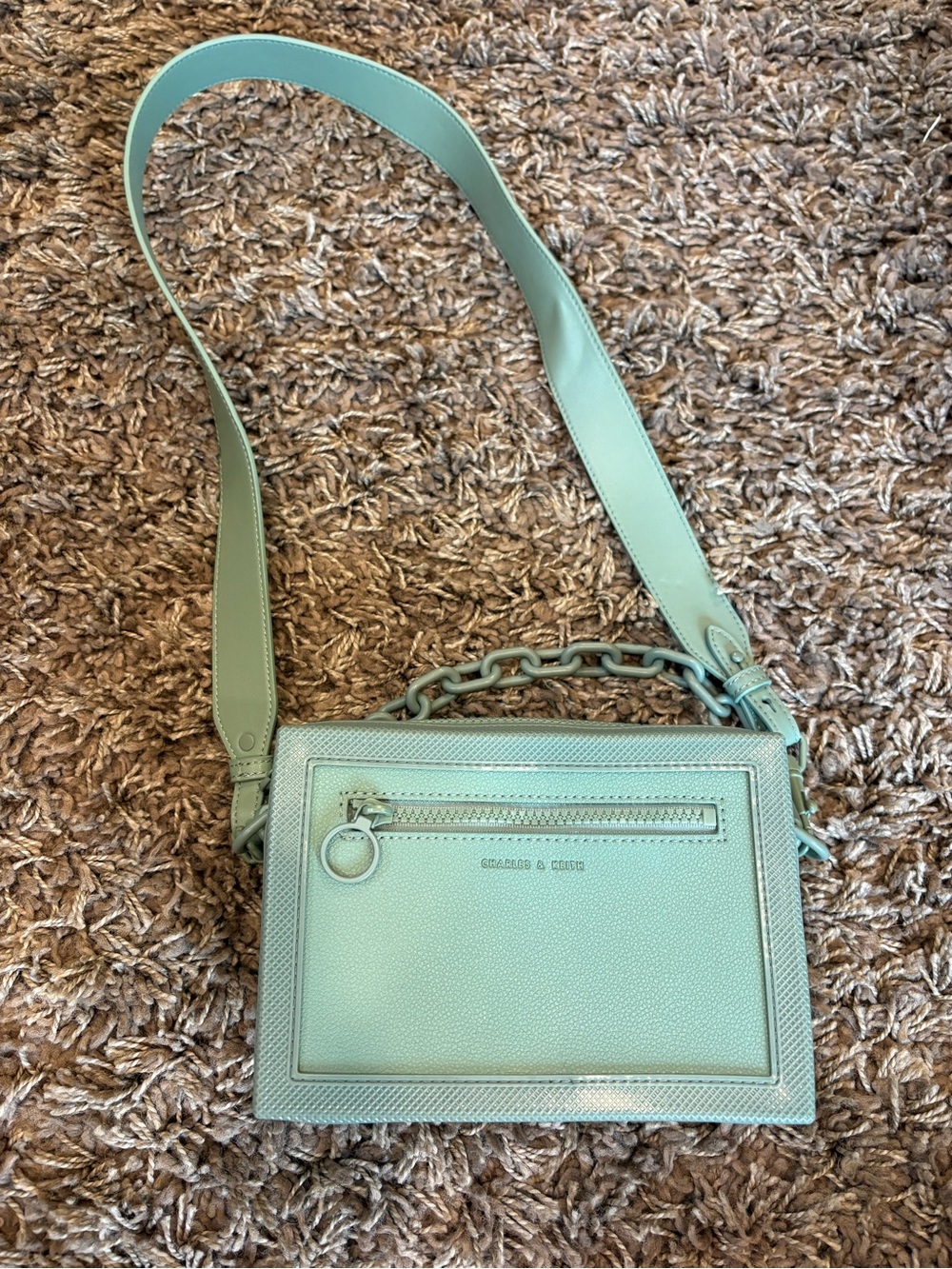 Charles & Keith Crossbody bag green